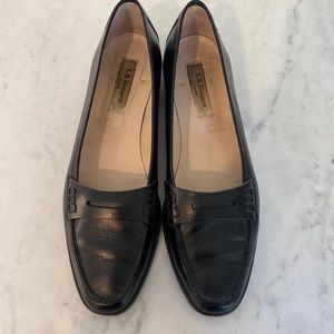LK Bennett Black Leather Loafers 38.5